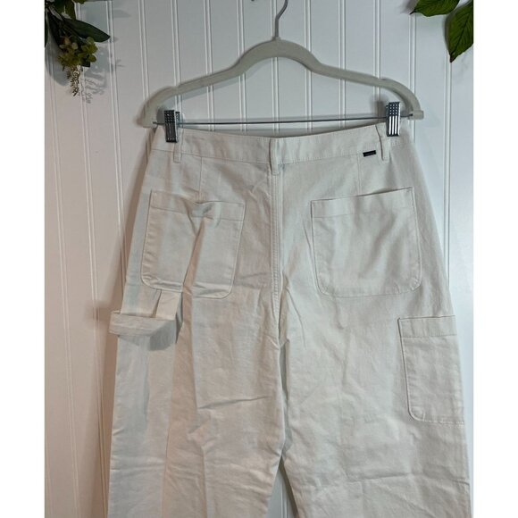 Dockers High Straight Carpenter Women's Pants Linen Blend - Picture 10 of 16